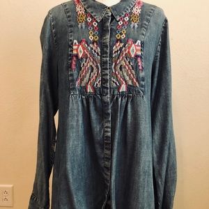 Tolani Denim Tunic